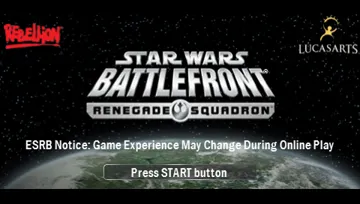 Star Wars Battlefront - Renegade Squadron (EU) screen shot title